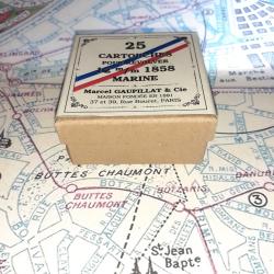 12 mm Marine 1858 (Broches) ou 1870 (Gaupillat): Reproduction boite munitions (vide) GA 12650509