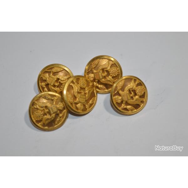 Bouton 16 mm Am�ricain US USA US ARMY 1939/1945 Superior Quality (20A)