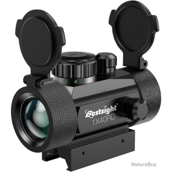 Viseur � Point Rouge Point Rouge Vert �clair� Rail 11mm/20mm 1X40 couvertures de Protection