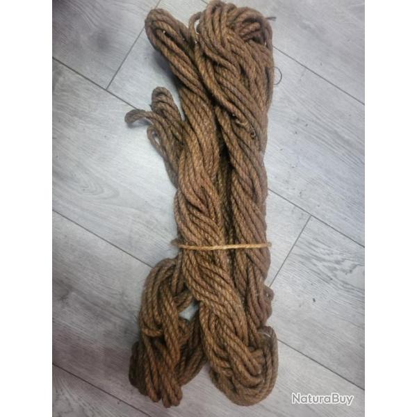 CORDE DE CHANVRE US TR�S ANCIENNE - MILITARIA WW2 RARE