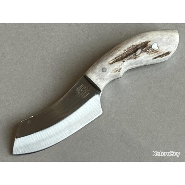 Couteau de d�p�ce forg� LLF manche bois de cerf s�rie chasse