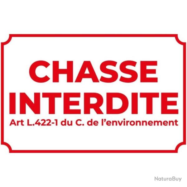 Panneau Chasse Interdite