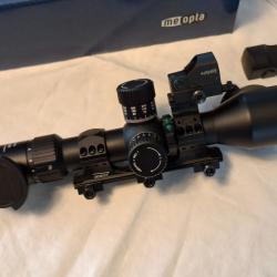 Lunette FFP MEOPTA MEOTAC 3-12x50mm TBE avec montage monobloc et red dot