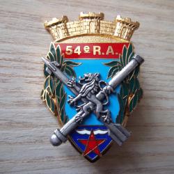 insigne collection militaire 54 r&eacute;giment artillerie Hy&egrave;res