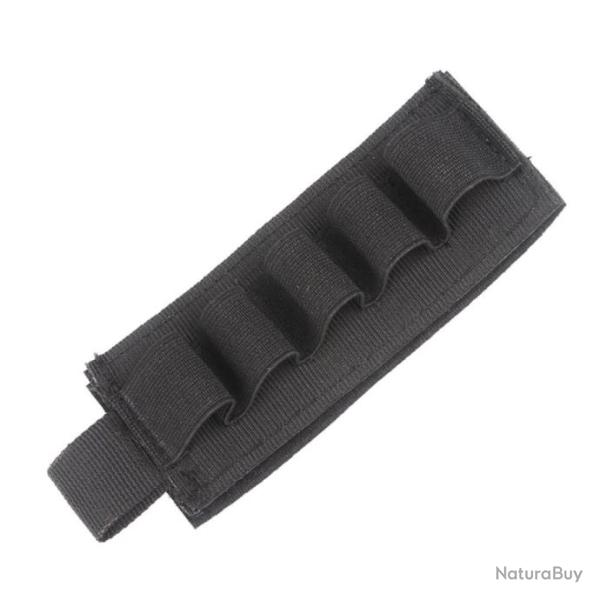 Cartouchi�re velcro autocollante 5 emplacements calibre 20 - Noire