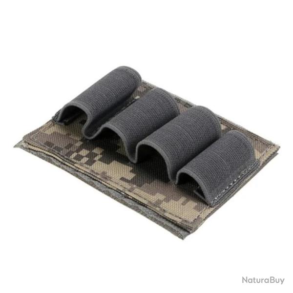 Cartouchi�re velcro autocollante 4 emplacements calibre 12 - Camo ACU