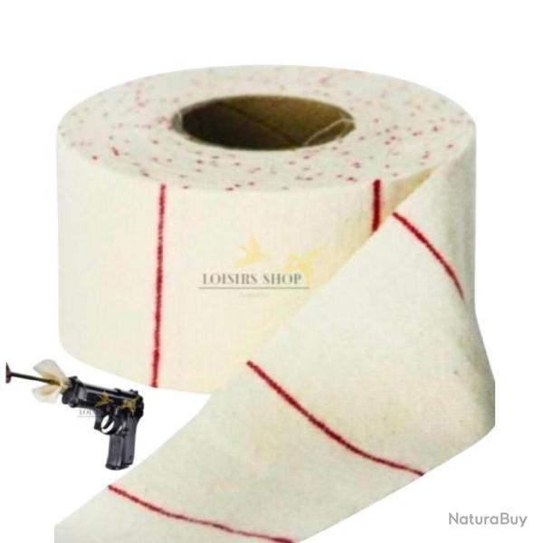 Rouleau de 10m sur 5cm en tissu � d�couper pour l'entretien des armes