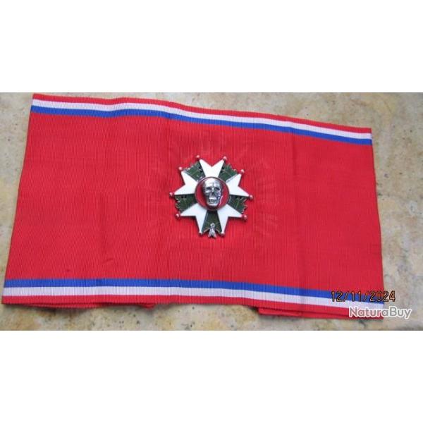 brassard  LEGION D'HONNEUR AU PERIL DE LEUR VIE - DPLV officier +carte de membre +carnet comptable