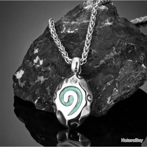 Pendentif Spirale en Acier Inoxydable: Symbole de l'�ternit�