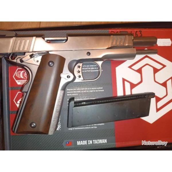 Colt 45, airsoft 6mm blowback gaz,1j-1.2j, �tat neuf: