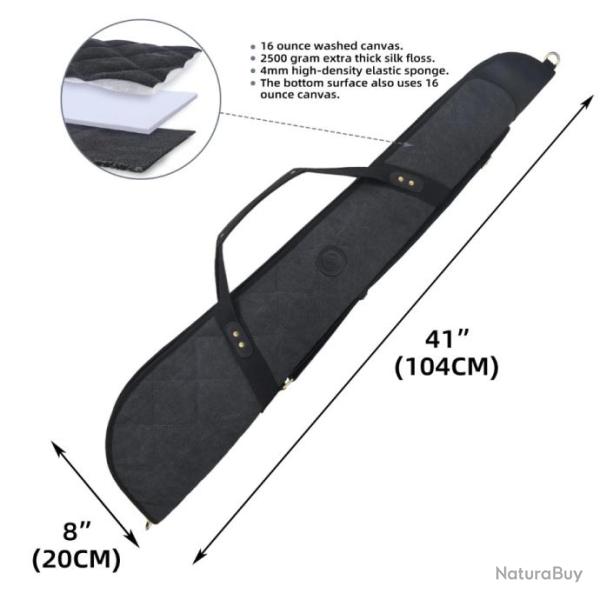 WAYNE'S DOG-�tui souple pour fusil � port�e de main 41" NO SCOPE NOIR