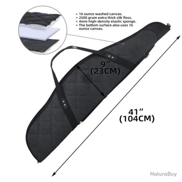 WAYNE'S DOG-�tui souple pour fusil � port�e de main 41" WITH SCOPE NOIR