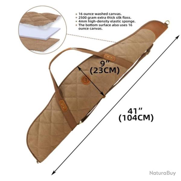 WAYNE'S DOG-�tui souple pour fusil � port�e de main 41" WITH SCOPE BEIGE LIVRAISON GRATUITE !!