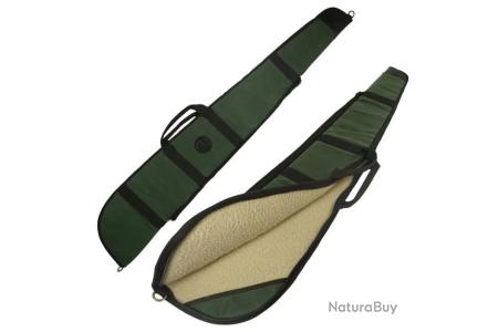 Étui De Transport Rembourré Pour Fusil De Chasse – Cuir Véritable – Bandoulière Ajustable