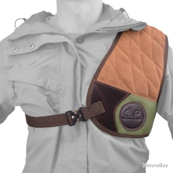 Bouclier d'�paule Anti recul pour gros calibres - Gaucher - VERT