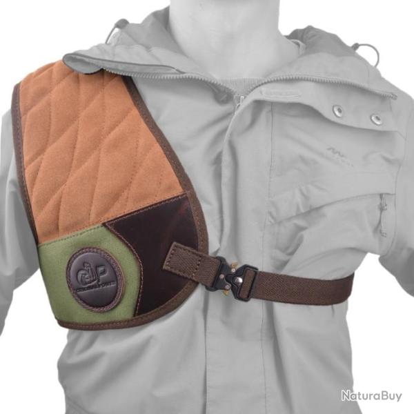 Righty Hunter-Chemise de protection en cuir avec bretelles r�glables -MARRON