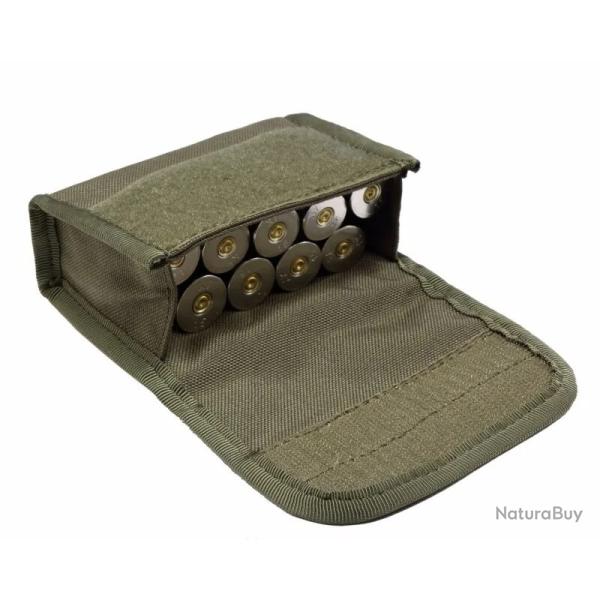 Etui � munition 10 emplacements pour calibre 12 - Vert