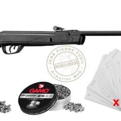 Pack carabine &agrave; plombs 4,5 mm GAMO Deltamax Force Whisper (7 Joules) - PROMOTION