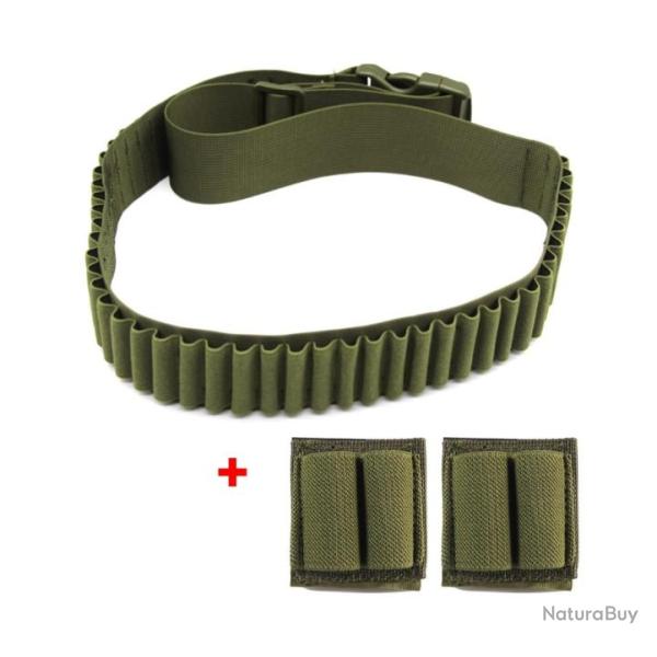 Cartouchi�re 50 emplacements + 2x double porte cartouche - Verte