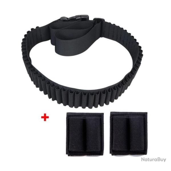 Cartouchi�re 50 emplacements + 2x double porte cartouche - Noire