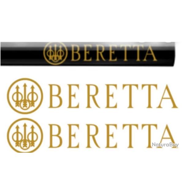 2 autocollants stickers Beretta 95x20mmpour canon fusil ou autres Exp�dition sous 24H !