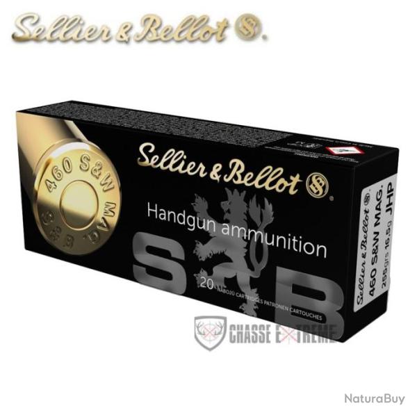 20 Munitions S&B Cal 460 S&W 255Gr JHP