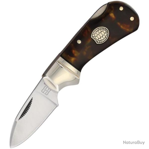 Couteau Pliant Rough Ryder Cub Imitation Tortoise Cub Lame Acier 440 Lockback RR2441