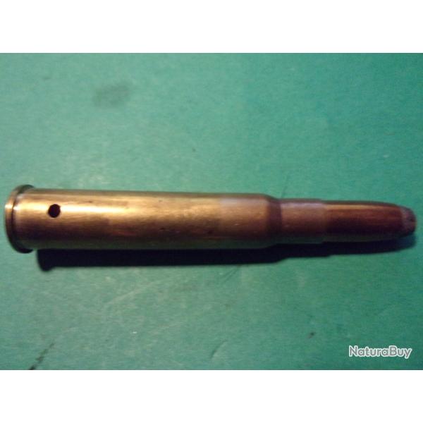 1 Munition 7,62x54 R, 1987 fabrication Yougoslave, �tui laiton, balle blind�e cuivr�e, neutralis�e