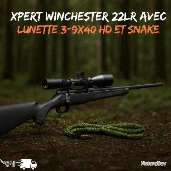 Xpert WINCHESTER 22LR avec Lunette 3-9X40 HD et Snake