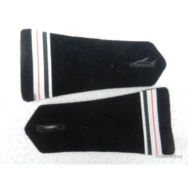 pattes d'�paules militaires velours noir major