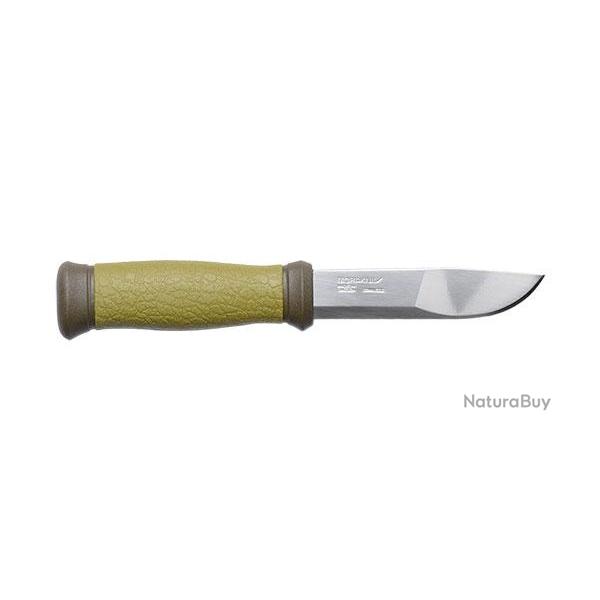 Couteau Morakniv 2000 vert manche caoutchouc