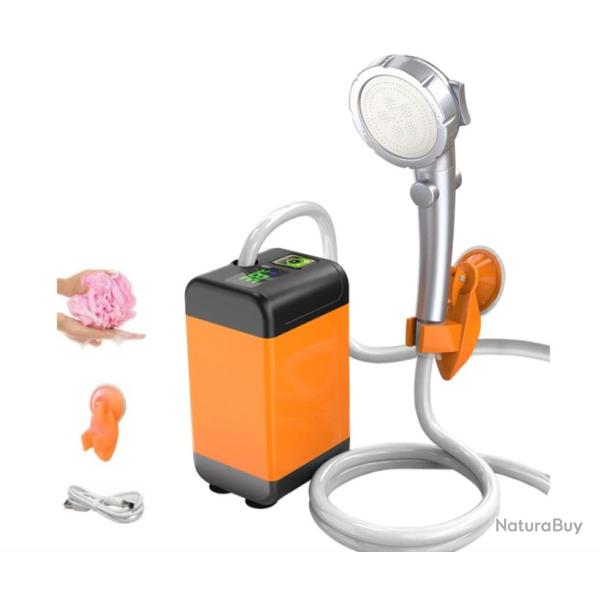 Pompe de Douche de Camping Portable Affichage Num�rique Id�ale Voyage et Activit�s ext�rieures