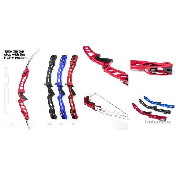 HOYT - Poign�e Classique RCRV PODIUM 25" GAUCHER (LH) CHAMPIONSHIP RED