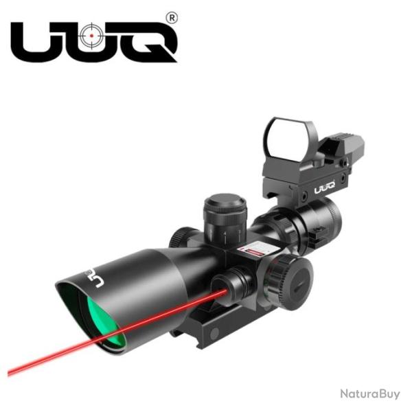 Lunette de vise combo UUQ 2.5-10x40, point rouge 3 MOA