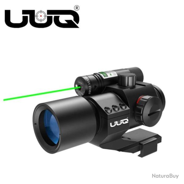Vis�e point vert/rouge UUQ 1X30 avec laser vert, 4 MOA  LIVRAISON GRATUITE !!