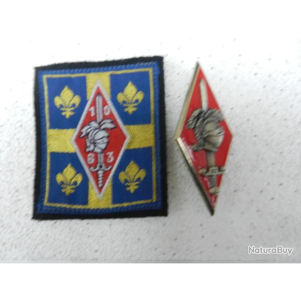 deux insignes militaires 10�me division blind�e et 63�me division militaire territoriale