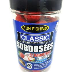 Fun fishing bouillettes surdos&eacute;es strawberry-coconut 20mm