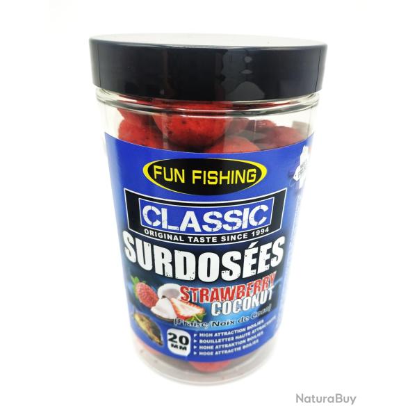 Fun fishing bouillettes surdos�es strawberry-coconut 20mm
