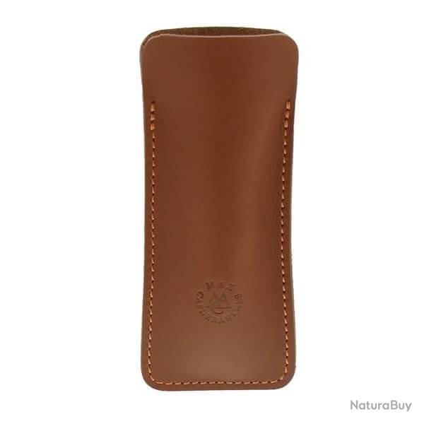 25812 Pochette Max Capdebarthes "CLASSIQUE" cuir P�rou marron 11/12cm