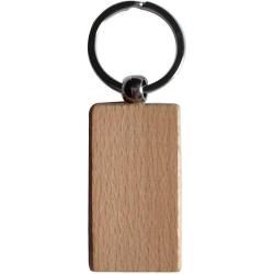 Porte cl&eacute;s en bois rectangulaire personnalisable