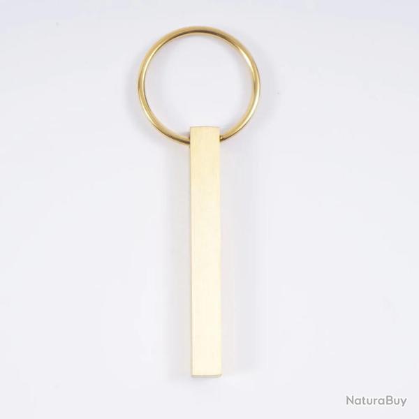 Porte cl� 4 faces dor� en m�tal personnalisable