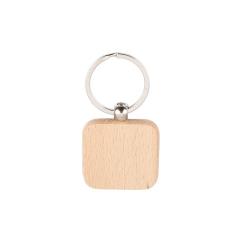 Porte cl&eacute;s en bois carr&eacute;s &agrave; personnaliser