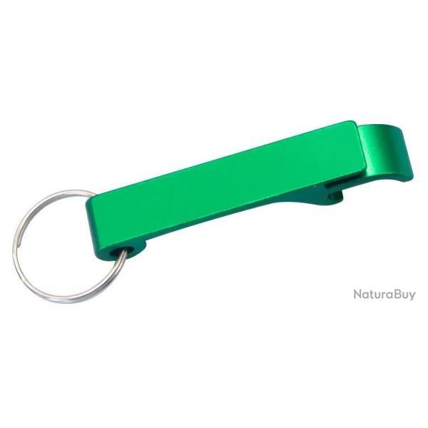 D�capsuleur m�tal Vert porte cl�s personnalisable