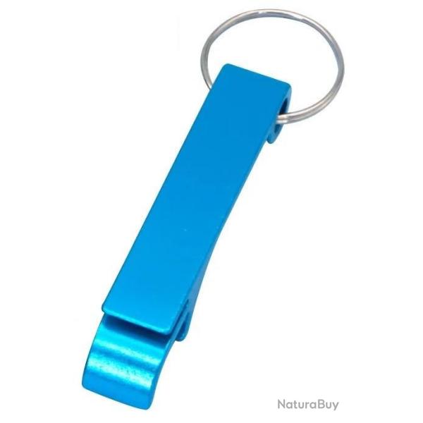 D�capsuleur m�tal Cyan porte cl�s personnalisable