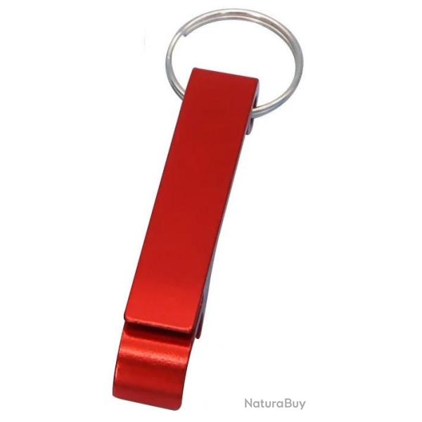 D�capsuleur m�tal Rouge porte cl�s personnalisable
