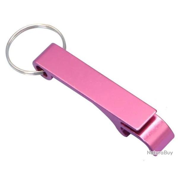 D�capsuleur m�tal Rose porte cl�s personnalisable