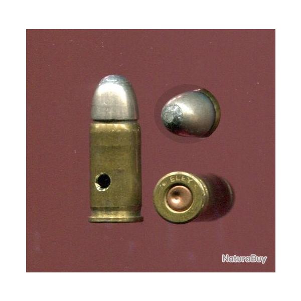 7.65 mm Browning - Ancienne balle 1/2 blind - RARE en calibre 7.65 Brwg - marquage ELEY