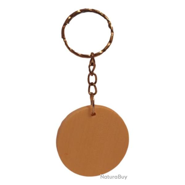 Vente Flash ! Porte cl�s en bois rond � graver