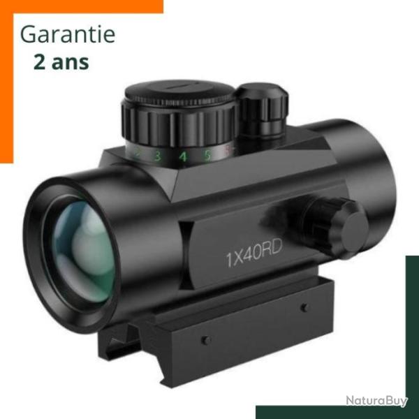 Lunette de vis�e 1x40 avec objectif de 36 mm - Garantie 2 ans - Livraison rapide