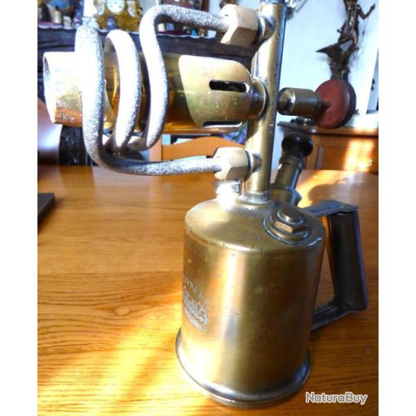 SUPERBE ET IMPOSANTE LAMPE A SOUDER (( MARQUE EXPRESS )) POUR COLLECTION OBJETS DIVERS OU FONCTION